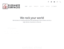 Tablet Screenshot of elegantesurfaces.com
